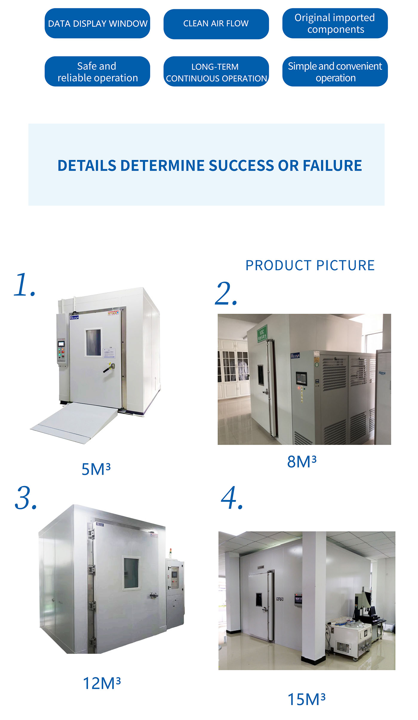Walk-in formaldehyde emission environmental chamber (5)