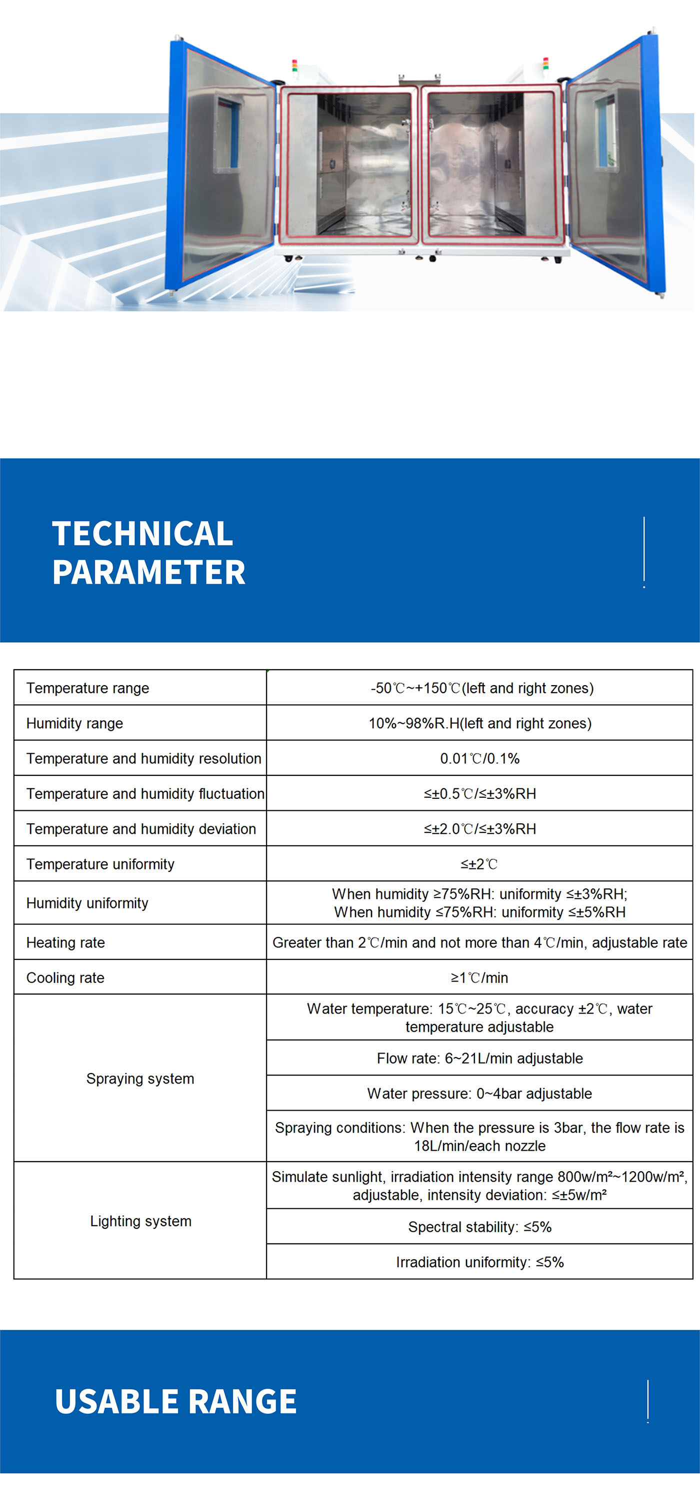 Automobile lamp dual temperature zone fog test chamber (3)