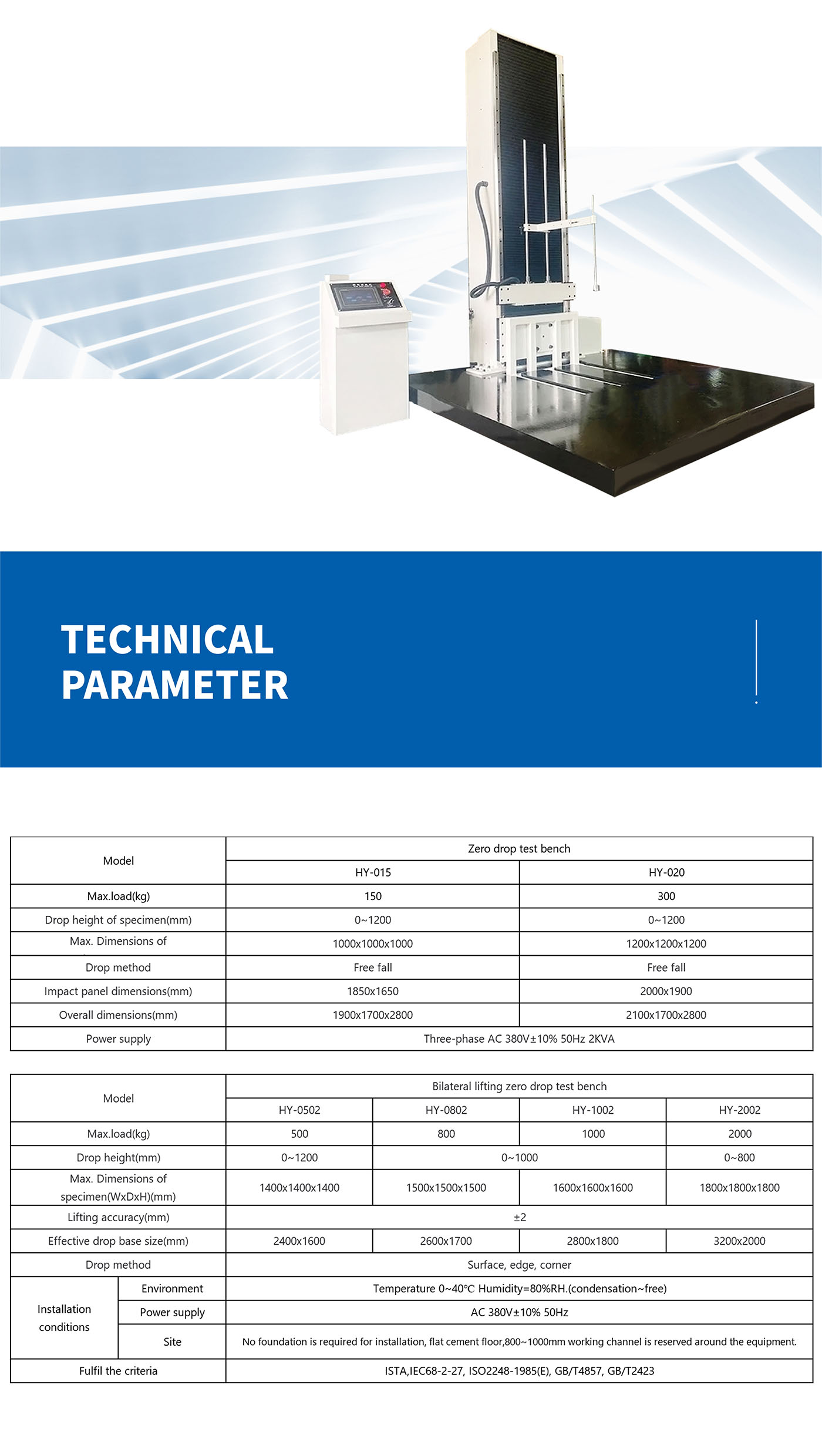 Zero Alitude Drop Tester (3)